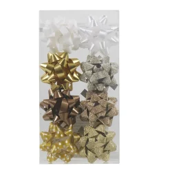 8 noeuds à coller argent or blanc marron