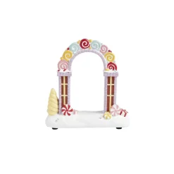 Arche lumineuse à poser pour village animé de Noël