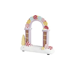 Arche lumineuse à poser pour village animé de Noël