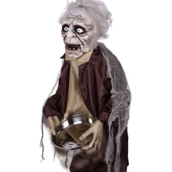 Automate vieil homme animé et sonore Halloween 150cm