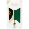 Ballon alu forme bouteille vert et doré H98cm