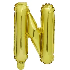 Ballon aluminium happy new year doré 34cm