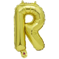 Ballon aluminium happy new year doré 34cm