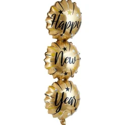 Ballon aluminium happy new year 90cm