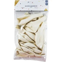 Ballon blanc en latex x 20