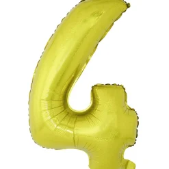Ballon chiffre 4 en aluminium