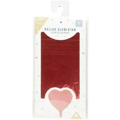 Ballon coeur en aluminium