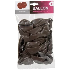 Ballon de baudruche marron chocolat x20