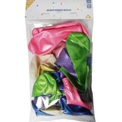 Ballon de baudruche nacré multicolore x20
