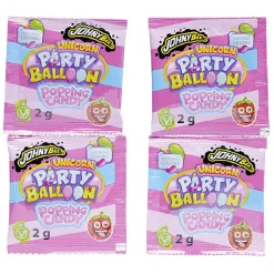 Ballon de fête x2 avec sachet de poudre pétillante x4