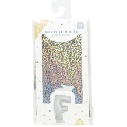 Ballon forme lettre F, aluminium