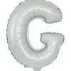 Ballon forme lettre G, aluminium