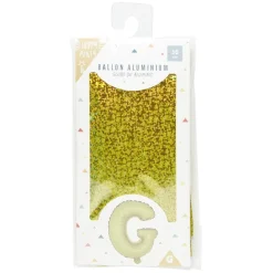 Ballon forme lettre G, aluminium