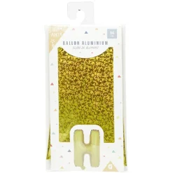 Ballon forme lettre H, aluminium