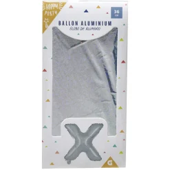 Ballon forme lettre X, aluminium