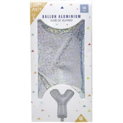 Ballon forme lettre Y, aluminium