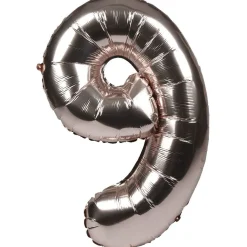 Ballon gonflable chiffre 2019 déco nouvel an H. 64 cm rose gold