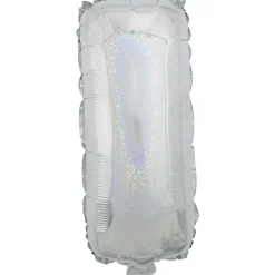 Ballon lettre I en aluminium