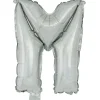 Ballon lettre M en aluminium