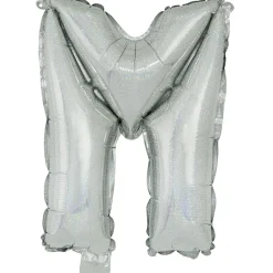 Ballon lettre M en aluminium