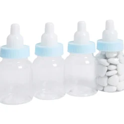 Biberon à dragées bleu x4