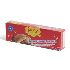 Biscuits Lenny beurre de cacahuète coeur fondant nappage chocolat au lait 128gr