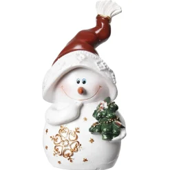 Bohomme de neige à poser en résine