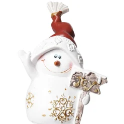 Bohomme de neige à poser en résine