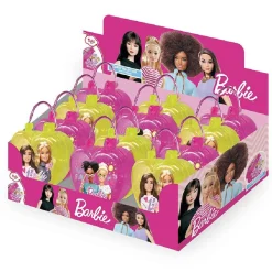 Bonbons et autocollants Barbie dans boîte forme coeur 10g