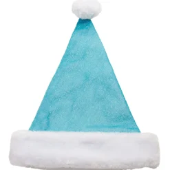 Bonnet de Noël bleu pailleté