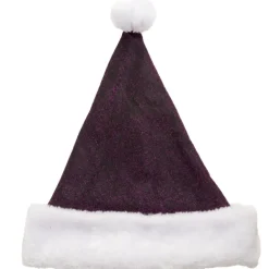 Bonnet de Noël violet pailleté