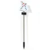 Borne solaire Olaf et un bonhomme de neige