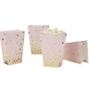 Boîte à bonbons ou pop corn rose et doré à poids x 4