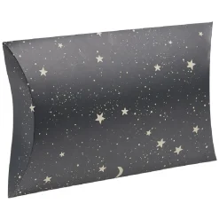 Boîte à cadeau Noël berlingot doré L29X18.5X5 cm