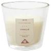 Bougie dans verre transparent senteur vanille