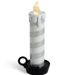 Bougie LED flamme effet fondant avec support - 3 coloris