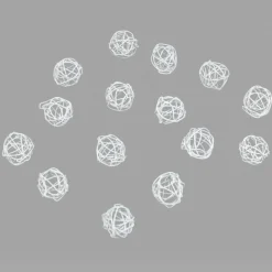 Boule déco blanche x15