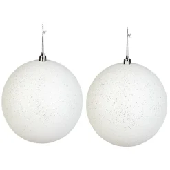 Boule de Noël 2 couleurs assorties x10