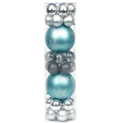 Boule de Noël argent x 32