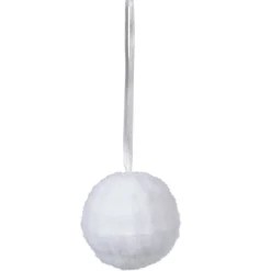 Boule de Noël blanc neige