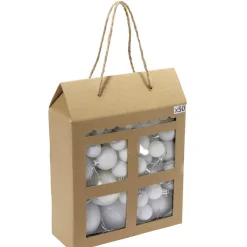 Boule de Noël blanche taille et finition différentes x50