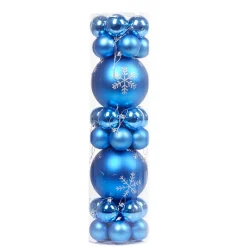 Boule de Noël bleue x32