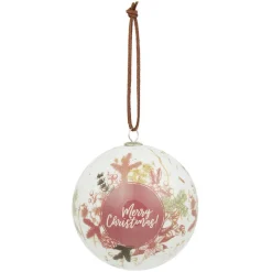 Boule de Noël design exclusif champêtre Ø8 cm