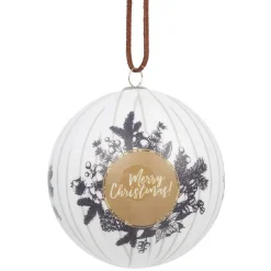 Boule de Noël design exclusif champêtre Ø8 cm
