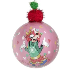 Boule de Noël Disney Mickey rose Ø12cm