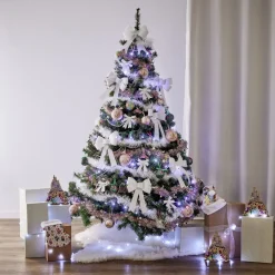 Boule de Noël Disney Princesses en verre et bois Ø8cm