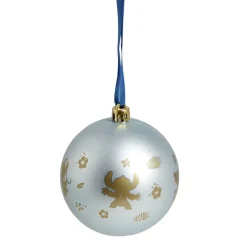 Boule de Noël Disney Stitch bleu Ø8cm x4