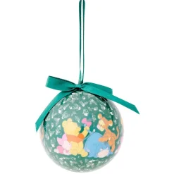 Boule de Noël Disney Winnie L'ourson vert foncé Ø7,5cm