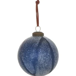 Boule de Noël effet givré