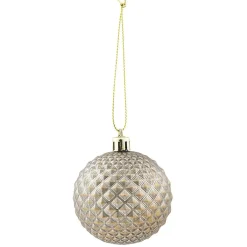 Boule de Noël effet matelassé